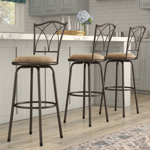 Three Posts™ Abrams Swivel Bar Stool & Reviews Wayfair